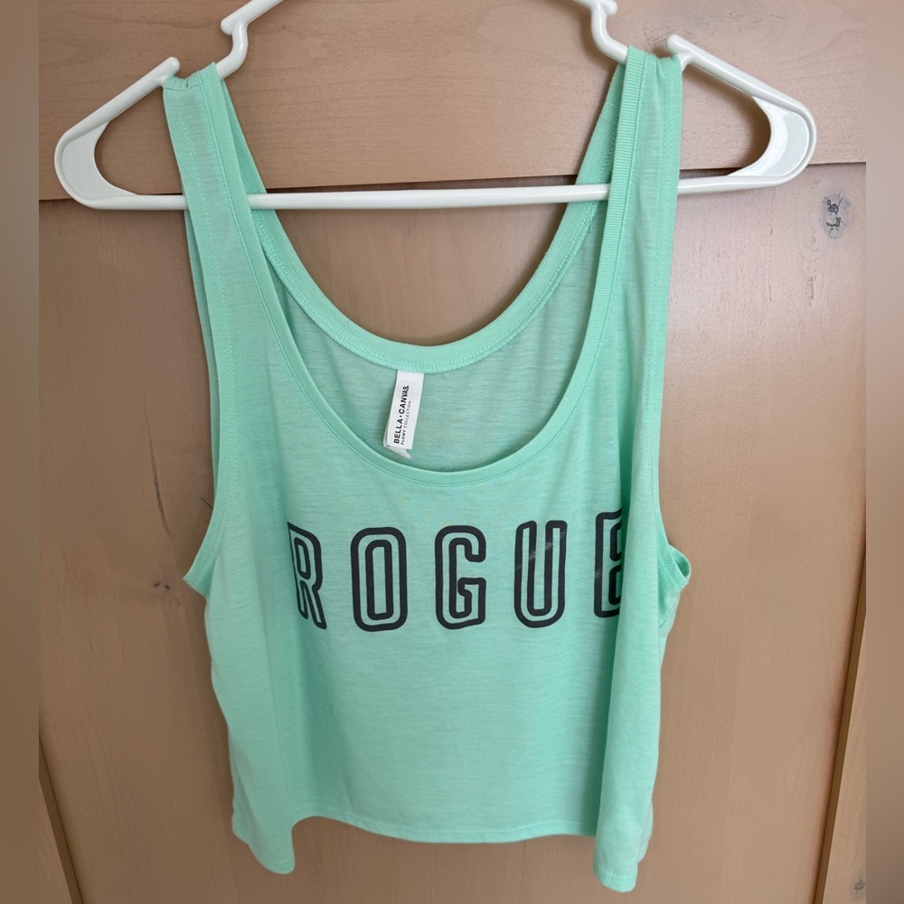 Rogue Bella Canvas Mint Green Women's Crop Tank Top
